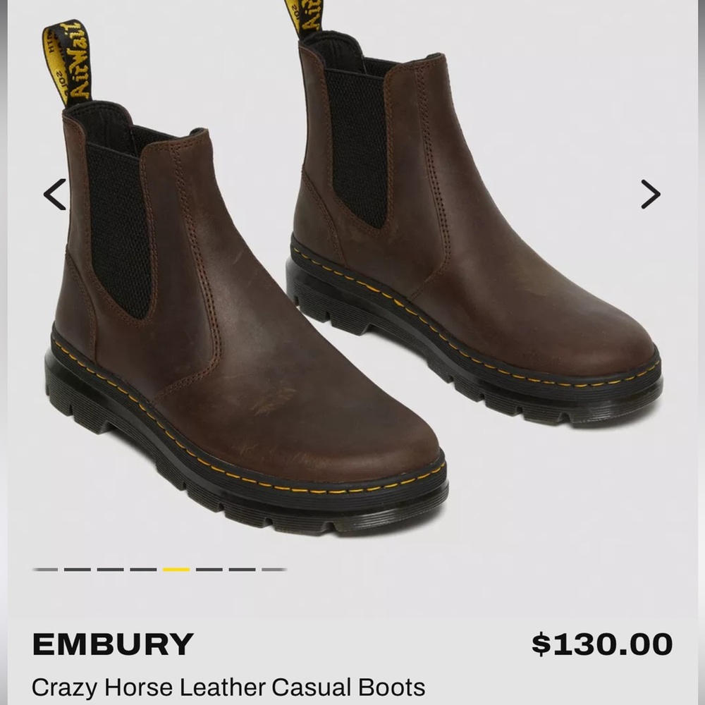 Brown Leather Casual Boots